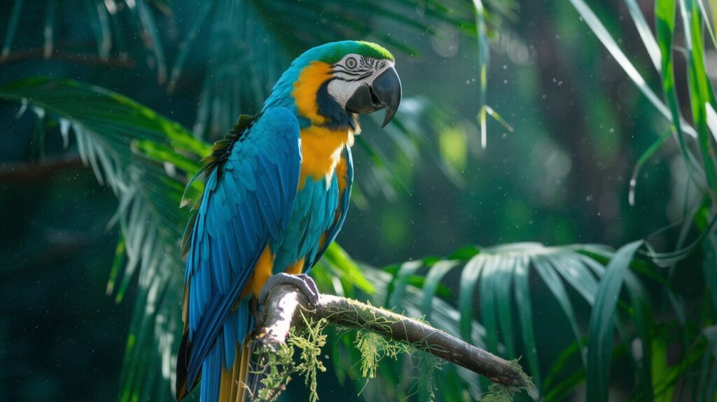 Arara-canindé e seu habitat