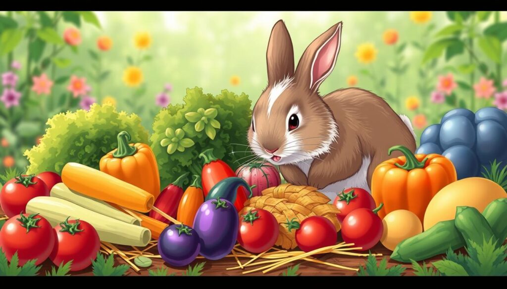 alimentação de coelhos