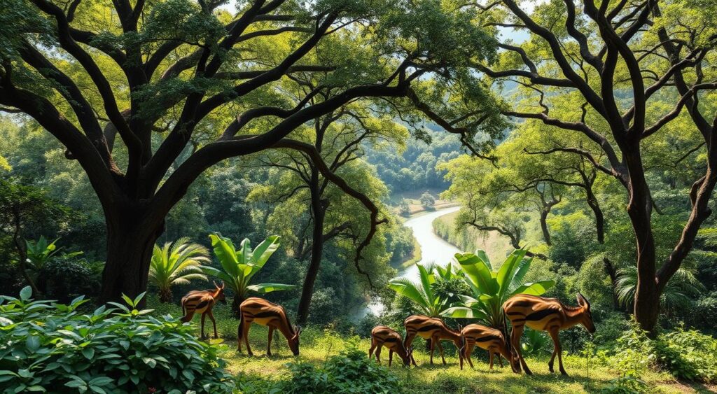 habitat natural do ocapi